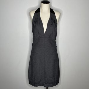 Unique Halter Dress Womens 3 Gray Houndstooth Waitress Pants Dress Career Office